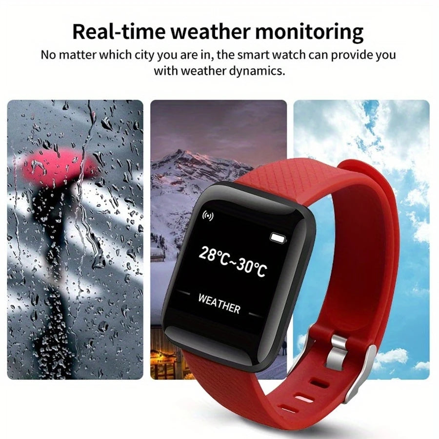 Reloj inteligente para hombre y mujer, reloj de pulsera con monitor de actividad física, regalo de cumpleaños, reloj electrónico para Android e iOS.