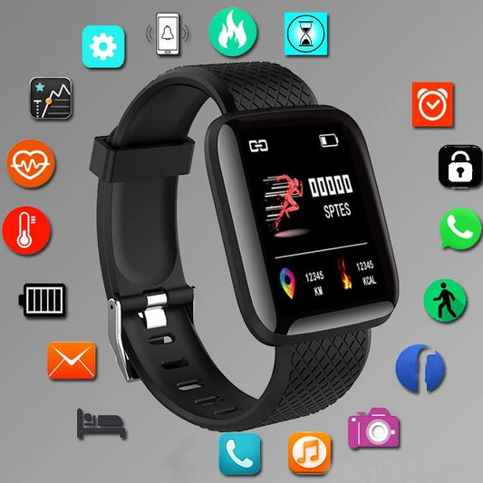 Reloj inteligente para hombre y mujer, reloj de pulsera con monitor de actividad física, regalo de cumpleaños, reloj electrónico para Android e iOS.