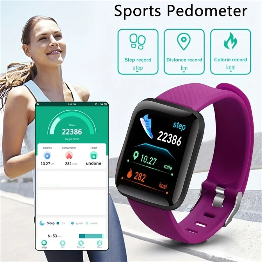 Reloj inteligente para hombre y mujer, reloj de pulsera con monitor de actividad física, regalo de cumpleaños, reloj electrónico para Android e iOS.