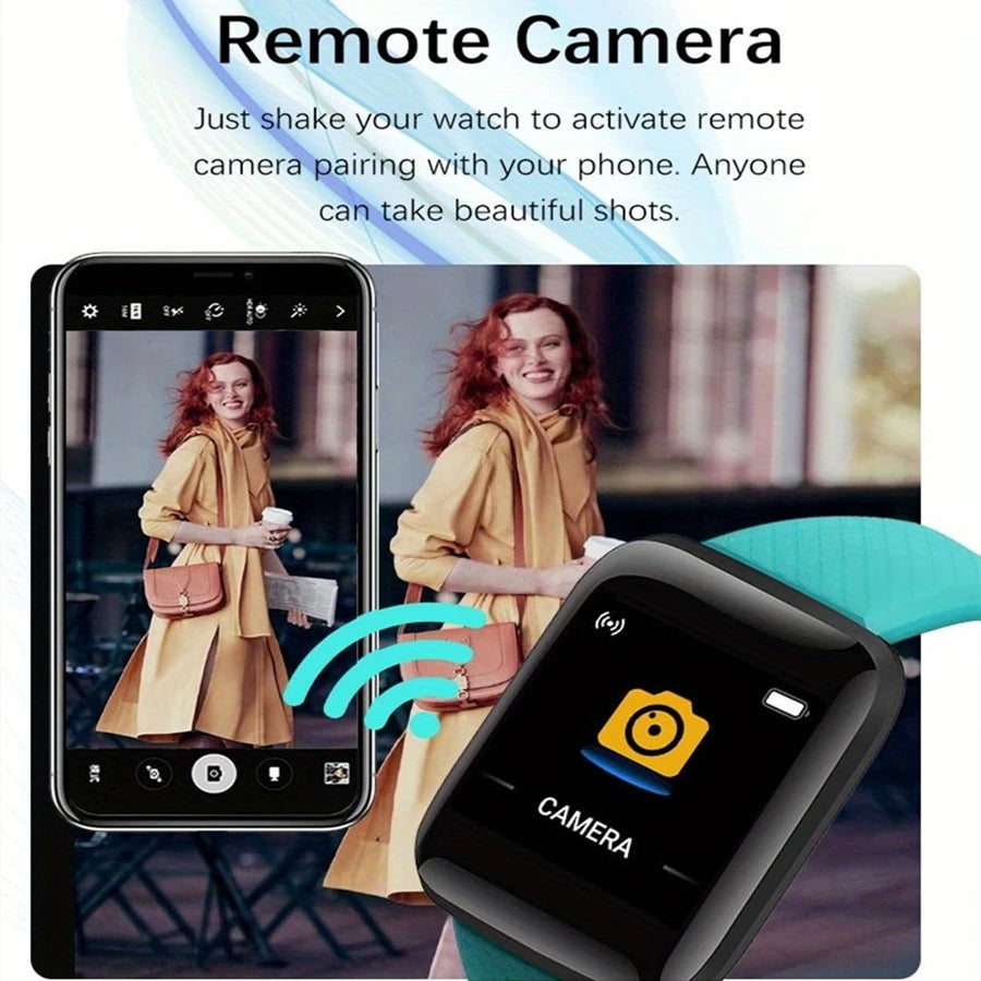 Reloj inteligente para hombre y mujer, reloj de pulsera con monitor de actividad física, regalo de cumpleaños, reloj electrónico para Android e iOS.
